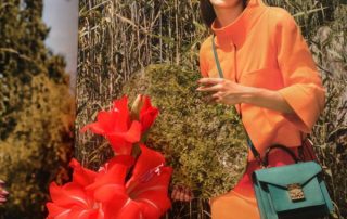 Kostuem orange MD Modedesign